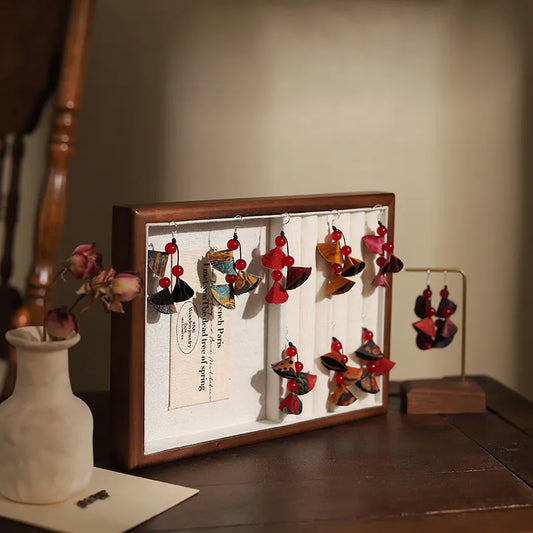 Xiangyunsha Silk Handmade Earrings(Gifts are not for sale)