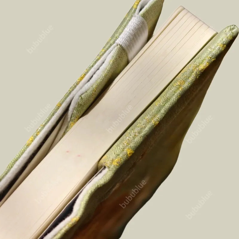 Embroidered Cute Cat Vintage Embroidered Original Handmade Book Sleeve Notebook/Journal (A5)