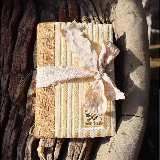 White Bark Texture Handmade Book Sleeve Notebook/Journal (A5/A6)