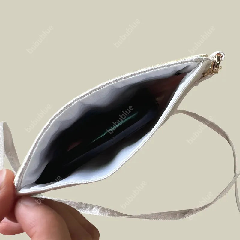 Cute Crossbody Mobile Phone Bag With Flower And Bird Embroidery