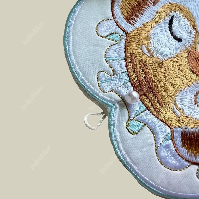 Cute Tiger Embroidered Crossbody Mobile Phone Bag
