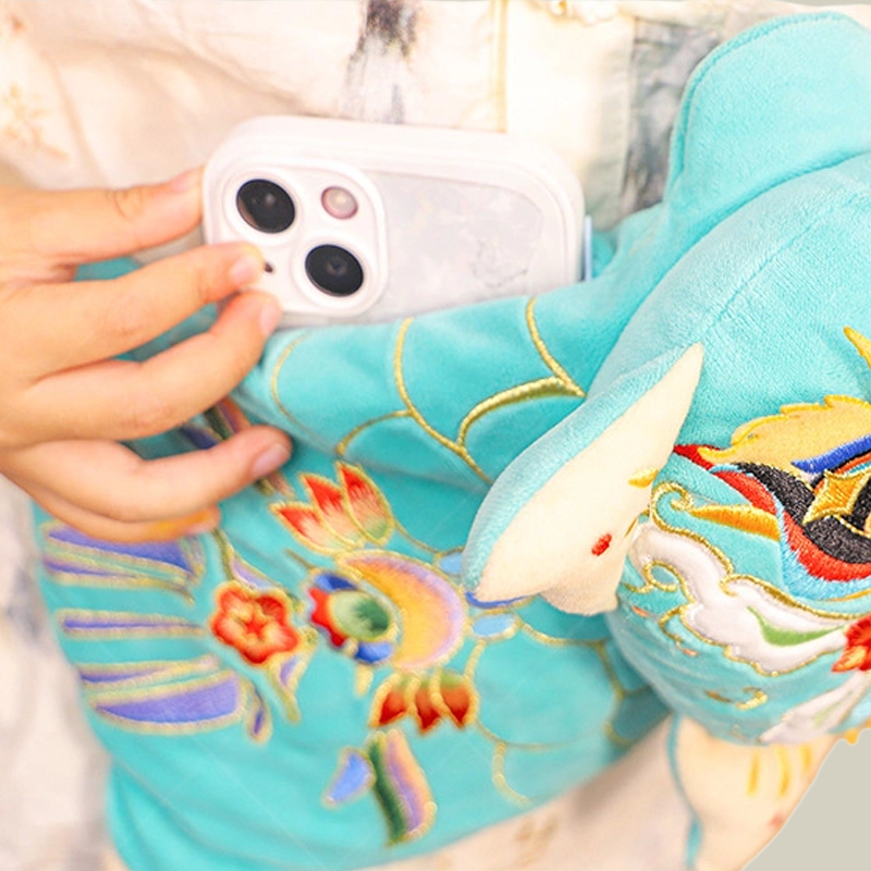 Handmade Embroidered Lion Buddy Backpack