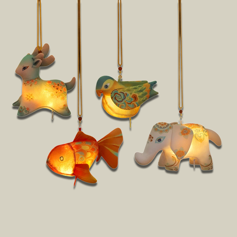 Cute Handmade Animal Lucky Sachet Pendant– Koi, Deer, Elephant & Spirit Bird