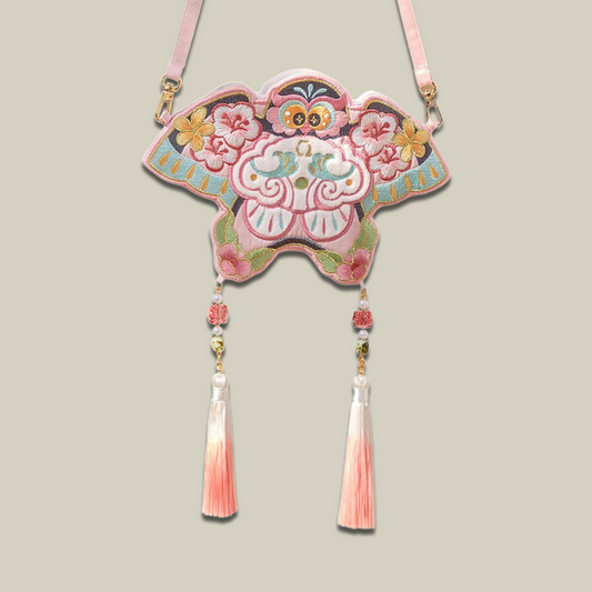 Handmade Cute Embroidered Kite Crossbody Bag For Children