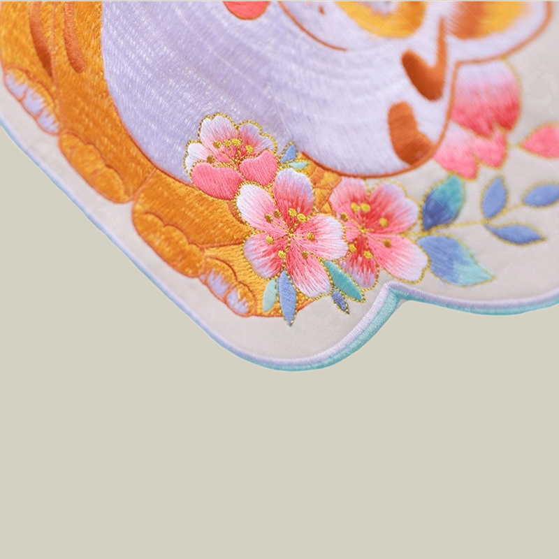 Cute Tiger Embroidered Crossbody Mobile Phone Bag