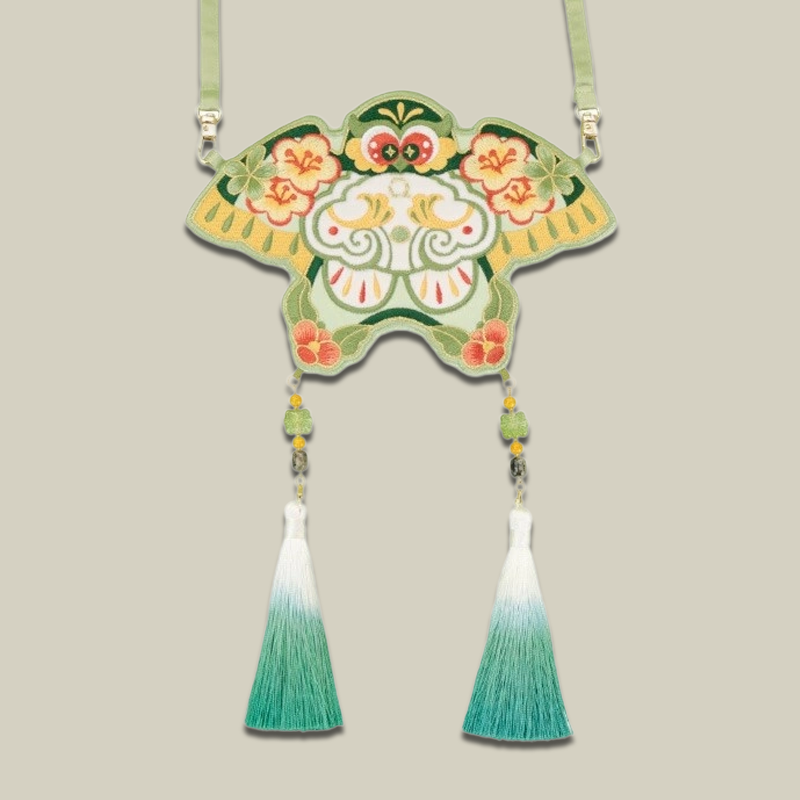 Handmade Cute Embroidered Kite Crossbody Bag For Children