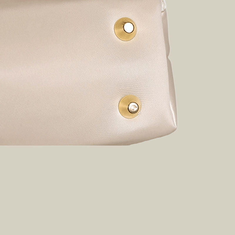 Lily Embroidered Handbag with Pearl Handle