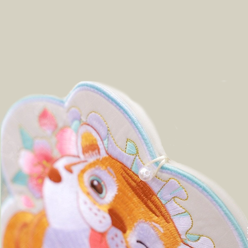 Cute Tiger Embroidered Crossbody Mobile Phone Bag