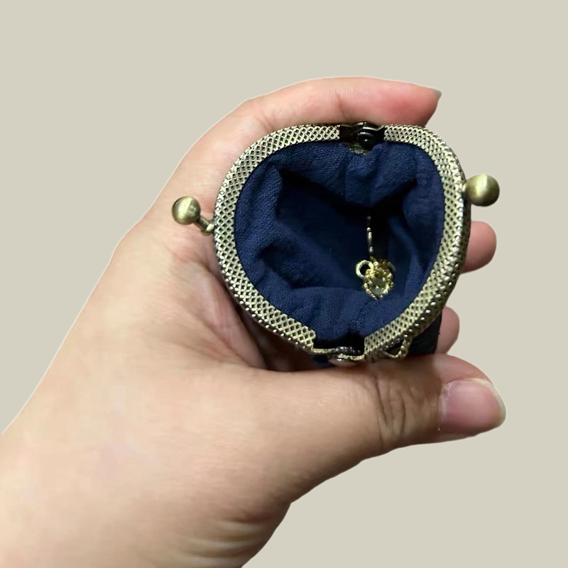 Butterfly Grace Mini Jewelry Pouch with Keychain Charm