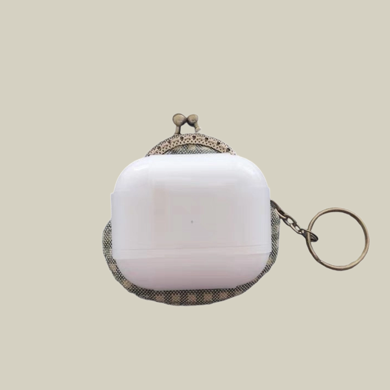 Pomegranate Mini Jewelry Pouch with Keychain Charm