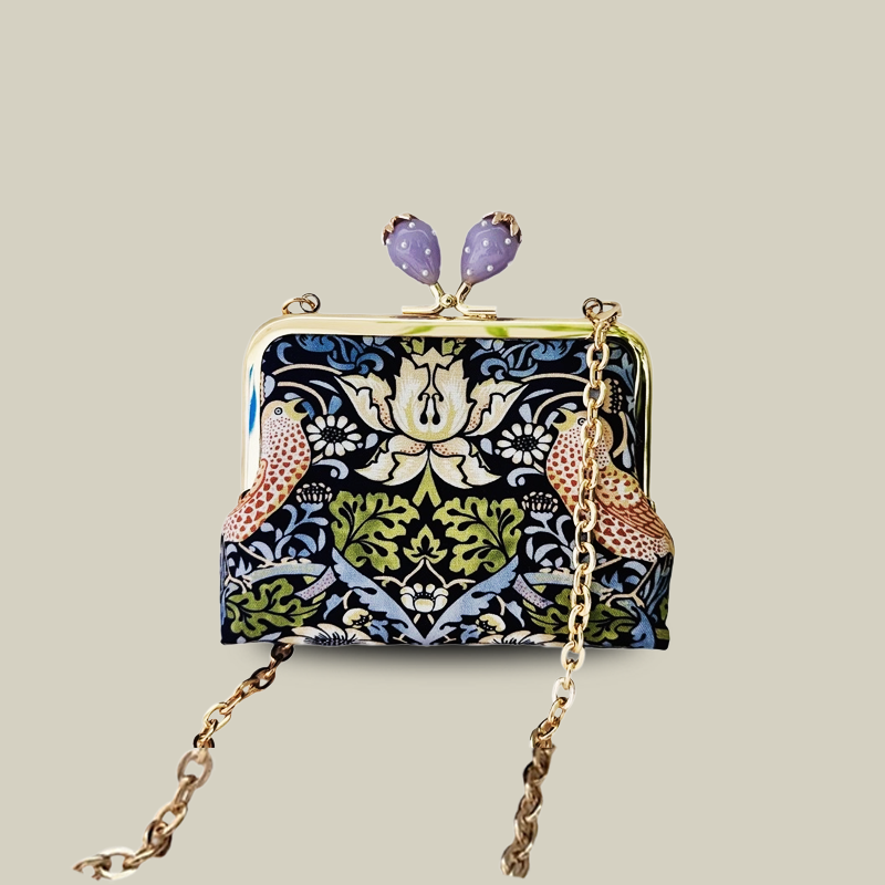 Contrast Color Candy Head Kiss Lock Coin Purse Cute Mini Crossbody Bag