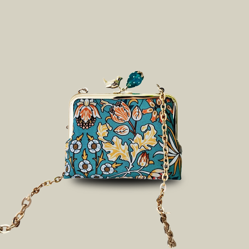 Contrast Color Candy Head Kiss Lock Coin Purse Cute Mini Crossbody Bag
