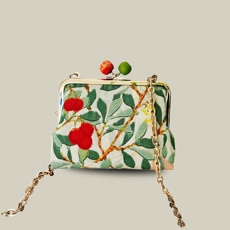 Contrast Color Candy Head Kiss Lock Coin Purse Cute Mini Crossbody Bag
