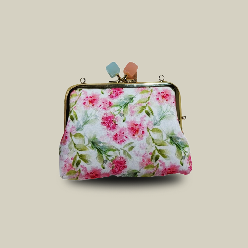 Contrast Color Candy Head Kiss Lock Coin Purse Cute Mini Crossbody Bag