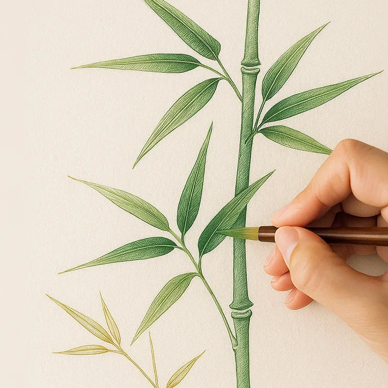 Bamboo Embroidered Bag