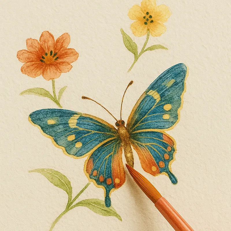 butterfly embroidered handbag