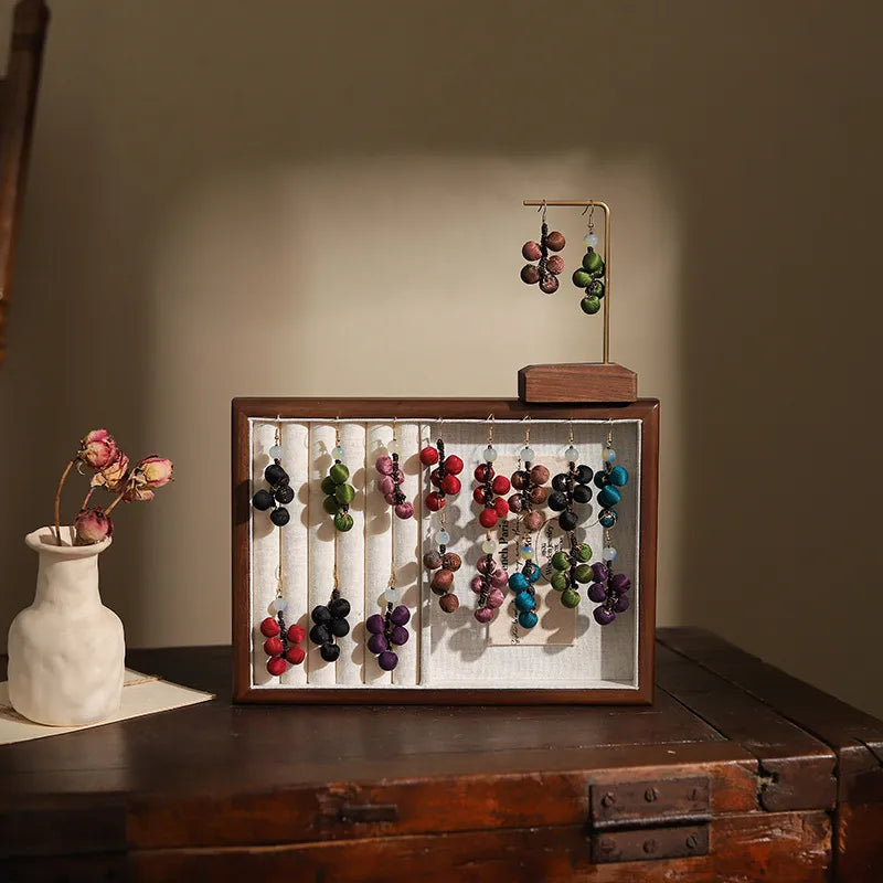 Xiangyunsha Silk Handmade Earrings(Gifts are not for sale）