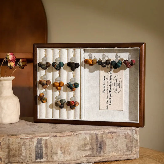 Xiangyunsha Silk Handmade Earrings(Gifts are not for sale）