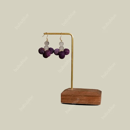 Xiangyunsha Silk Handmade Earrings(Gifts are not for sale）