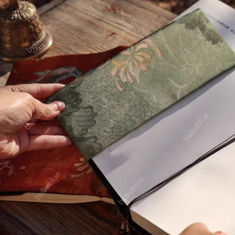 Embroidered Phoenix Embroidered Vintage Original Handmade Book Sleeve Notebook/Journal (A5/A6)