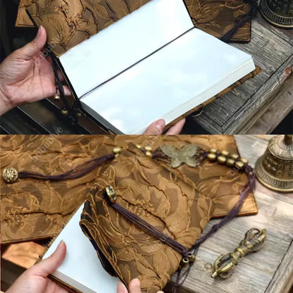 Autumn Butterfly Vintage Handmade Book Sleeve Notebook/Journal (A5/A6)