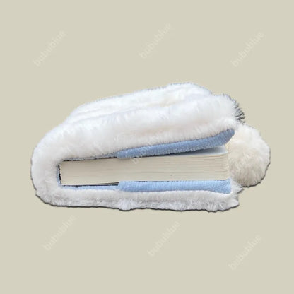 Snowflake Plush Embroidered Vintage Original Handmade Book Sleeve Notebook/Journal (A5/A6)