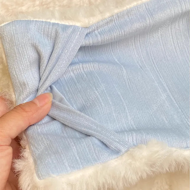 Snowflake Plush Embroidered Vintage Original Handmade Book Sleeve Notebook/Journal (A5/A6)