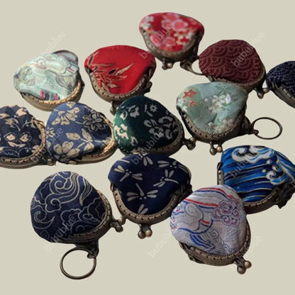 Handmade Mini Coin Purse with Keychain Charm（Christmas gifts are not for sale）