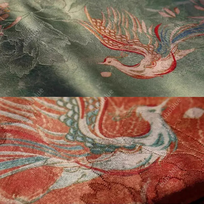 Embroidered Phoenix Embroidered Vintage Original Handmade Book Sleeve Notebook/Journal (A5/A6)