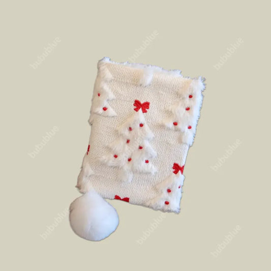 Edelweiss Butterfly Knot Plush Embroidered Cute Book Sleeve Notebook/Journal (A5/A6)