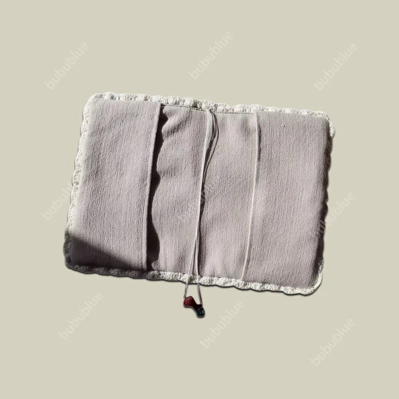 Christmas-Themed Narrative Patchwork Vintage Handmade Book Sleeve Notebook/Journal (A5)