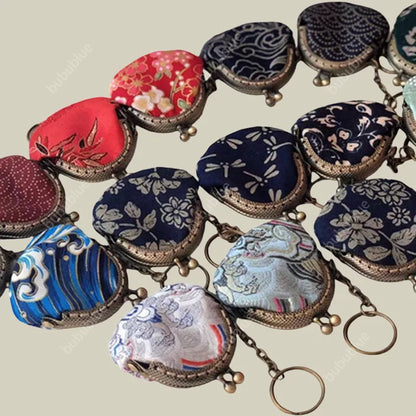 Handmade Mini Coin Purse with Keychain Charm（Christmas gifts are not for sale）