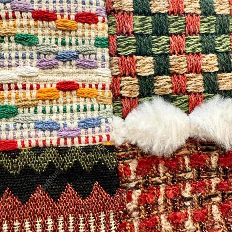 Christmas-Themed Narrative Patchwork Vintage Handmade Book Sleeve Notebook/Journal (A5)