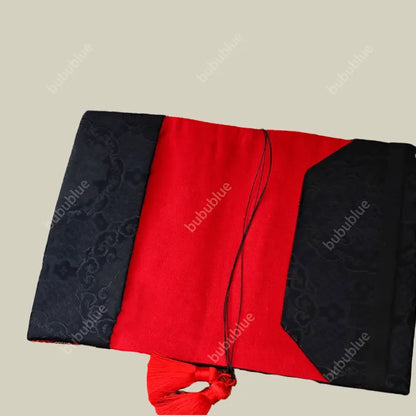 Red Fox Vintage Embroidered Original Handmade Book Sleeve Notebook/Journal (A5)