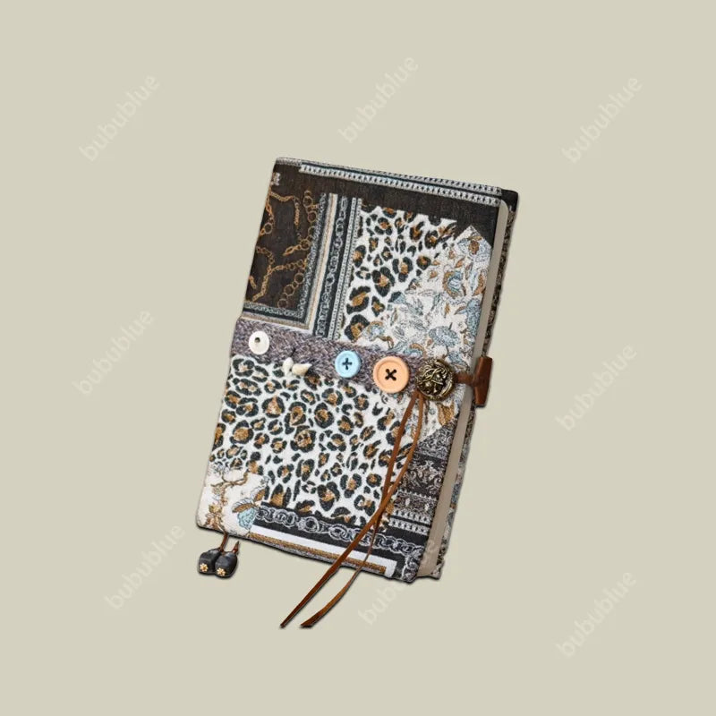 Vintage Free-Spirit Patchwork Jacquard Book Sleeve Notebook/Journal (A5)