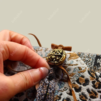 Vintage Free-Spirit Patchwork Jacquard Book Sleeve Notebook/Journal (A5)