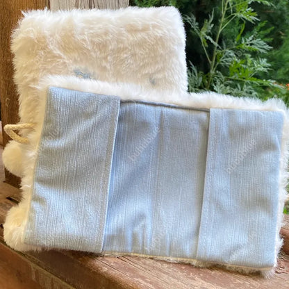 Snowflake Plush Embroidered Vintage Original Handmade Book Sleeve Notebook/Journal (A5/A6)