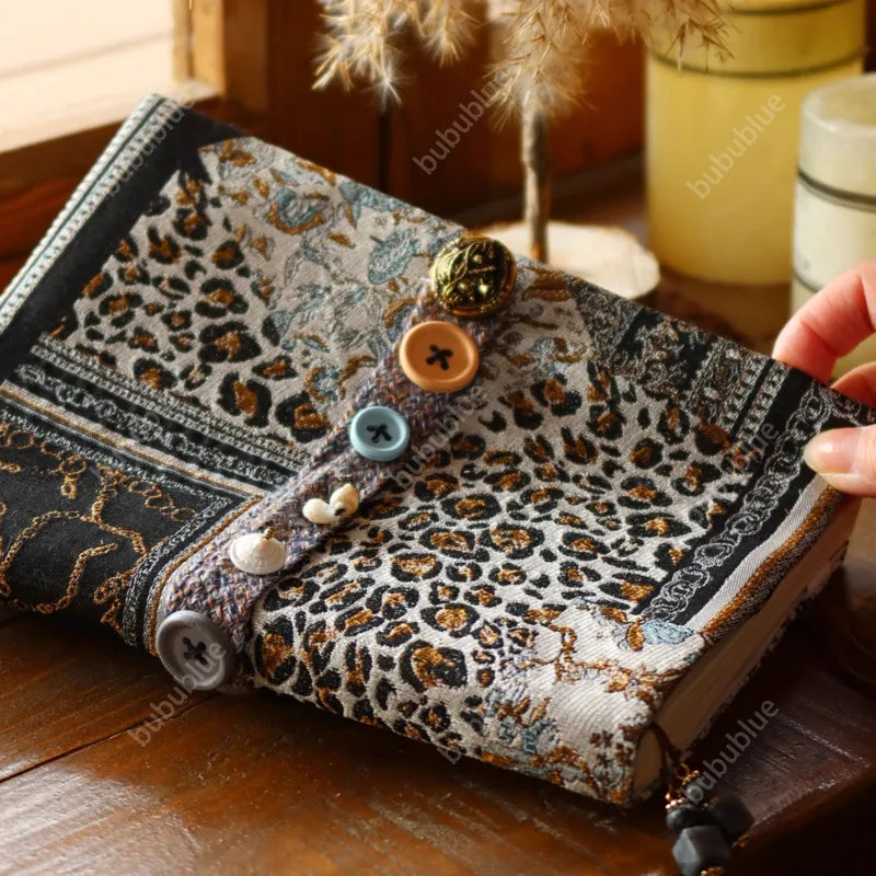 Vintage Free-Spirit Patchwork Jacquard Book Sleeve Notebook/Journal (A5)