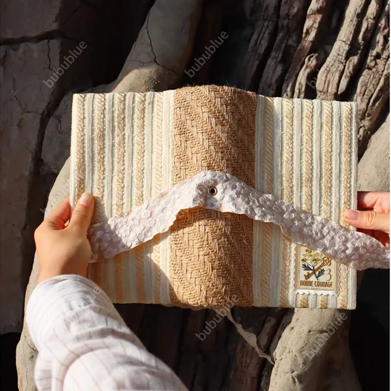 White Bark Texture Handmade Book Sleeve Notebook/Journal (A5/A6)