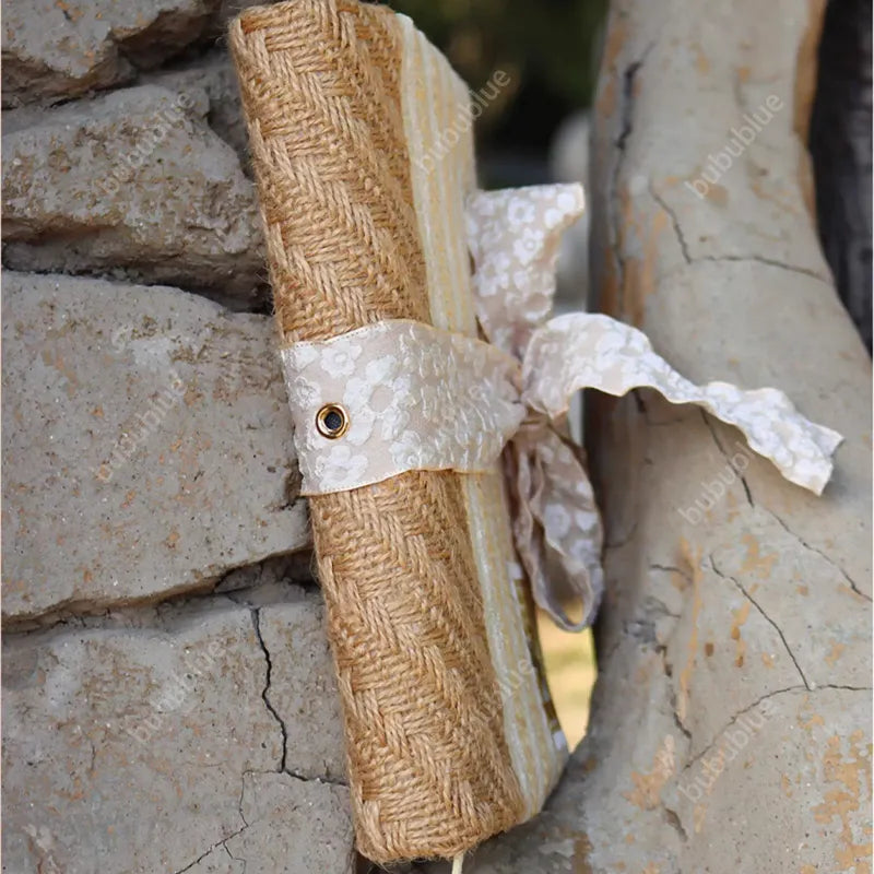 White Bark Texture Handmade Book Sleeve Notebook/Journal (A5/A6)