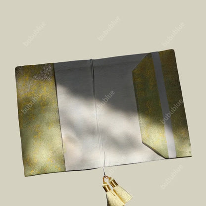 Embroidered Cute Cat Vintage Embroidered Original Handmade Book Sleeve Notebook/Journal (A5)