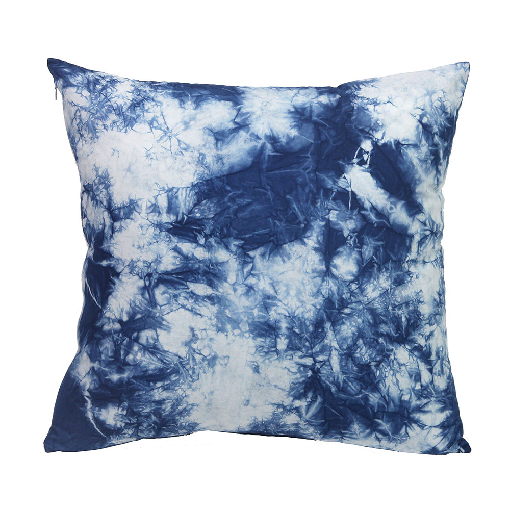 BUBUBLUE Plant Indigo Dyeing Handmade Pillow Case Cotton Sofa Square Cushion Cover