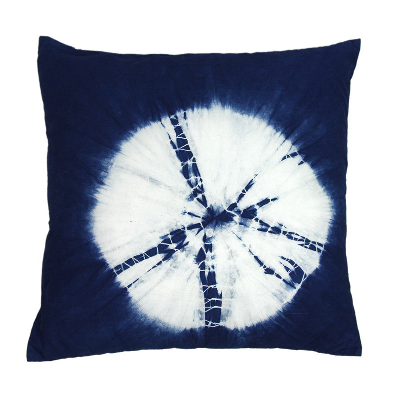 BUBUBLUE Plant Indigo Dyeing Handmade Pillow Case Cotton Sofa Square Cushion Cover