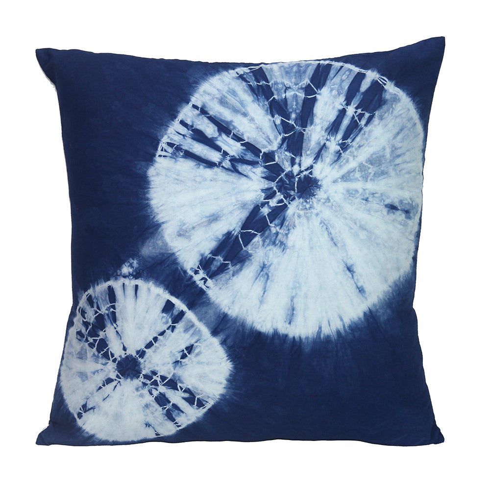 BUBUBLUE Plant Indigo Dyeing Handmade Pillow Case Cotton Sofa Square Cushion Cover