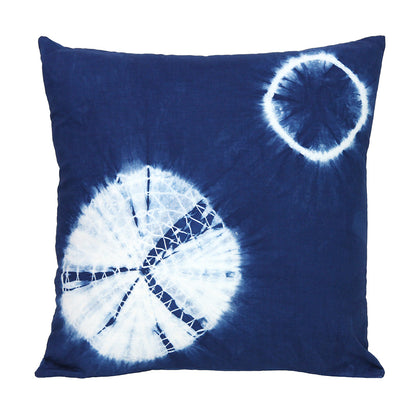 BUBUBLUE Plant Indigo Dyeing Handmade Pillow Case Cotton Sofa Square Cushion Cover