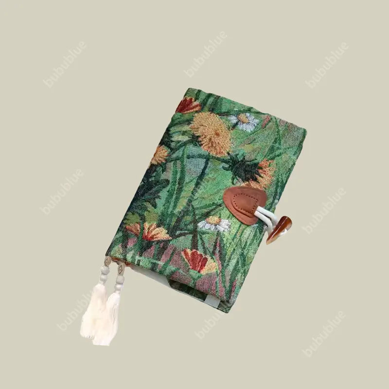 Autumn-Themed Vintage Tapestry Oil Painting Handmade Book Sleeve Notebook/Journal (A5/A6)