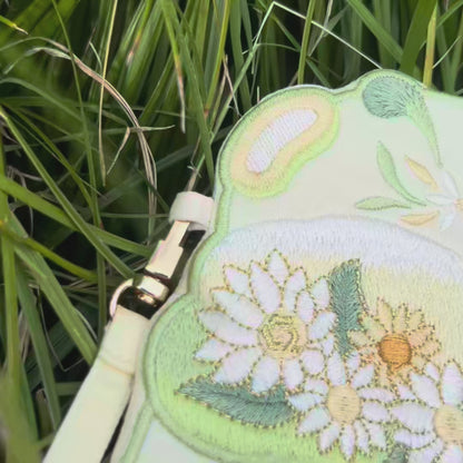 Cute Bee Embroidered Crossbody Phone Bag