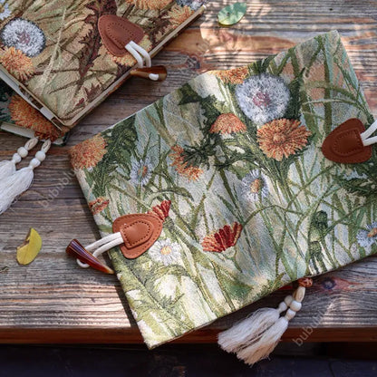 Autumn-Themed Vintage Tapestry Oil Painting Handmade Book Sleeve Notebook/Journal (A5/A6)