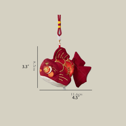 Handmade Goldfish Sachet Pendant Good Luck Charm