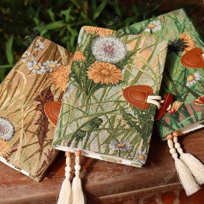 Autumn-Themed Vintage Tapestry Oil Painting Handmade Book Sleeve Notebook/Journal (A5/A6)